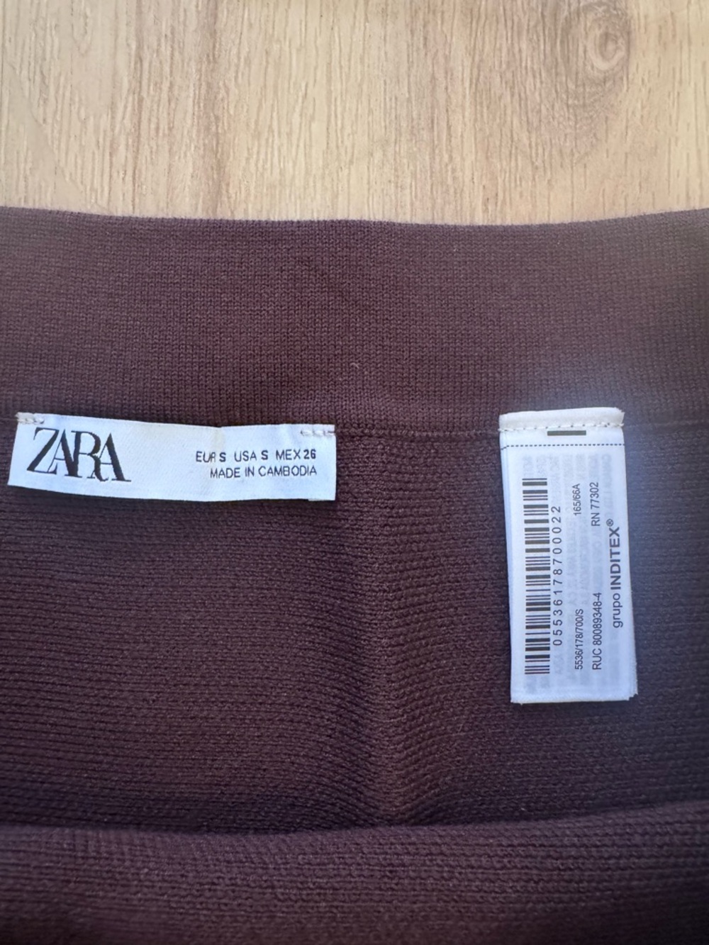 Zara Brown Knit Two-Piece Skirt Set - Picture 7 of 7